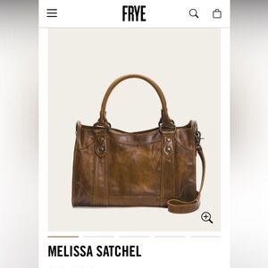 Frye melissa satchel 100% leather .